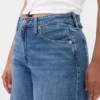 Jeans baggy ultra-doux à taille mi-haute pour les silhouettes rondes