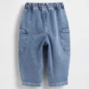 Jeans-baril en maille pour Bébé & Enfant