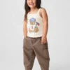 Jeans « Barrel » à poche en forme d’ours et à enfiler pour Bébé & Enfant