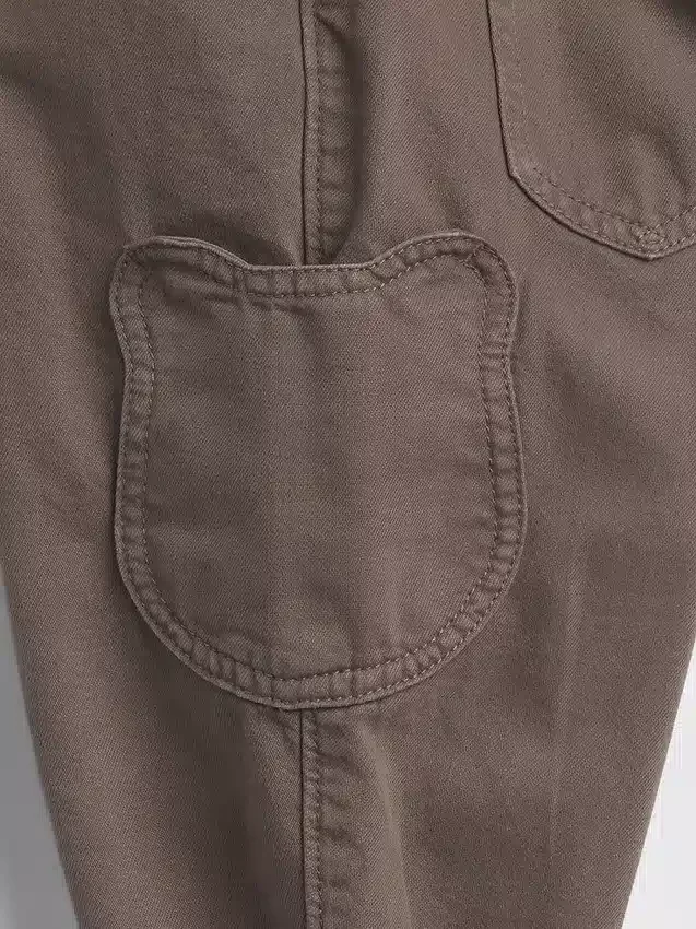 Jeans « Barrel » à poche en forme d’ours et à enfiler pour Bébé & Enfant
