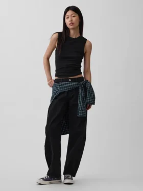 Jeans « Barrel » taille basse