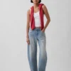 Jeans « Barrel » taille basse