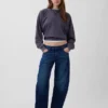 Jeans « Barrel » taille basse