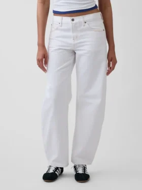 Jeans « Barrel » taille basse