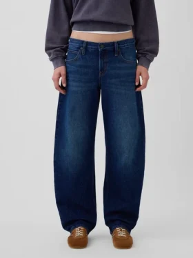 Jeans « Barrel » taille basse