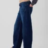 Jeans « Barrel » taille basse