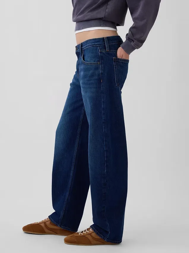 Jeans « Barrel » taille basse