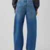 Jeans « Barrel » taille basse