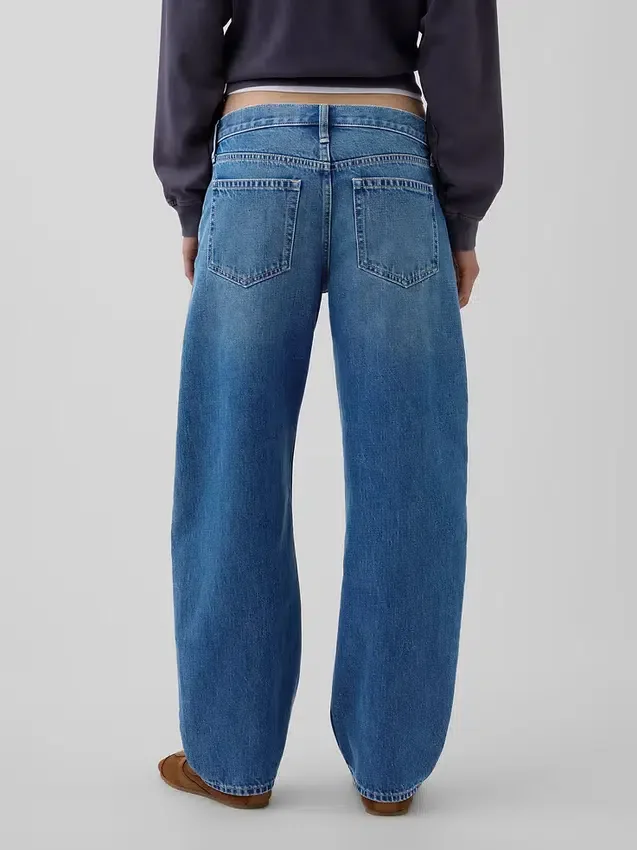 Jeans « Barrel » taille basse