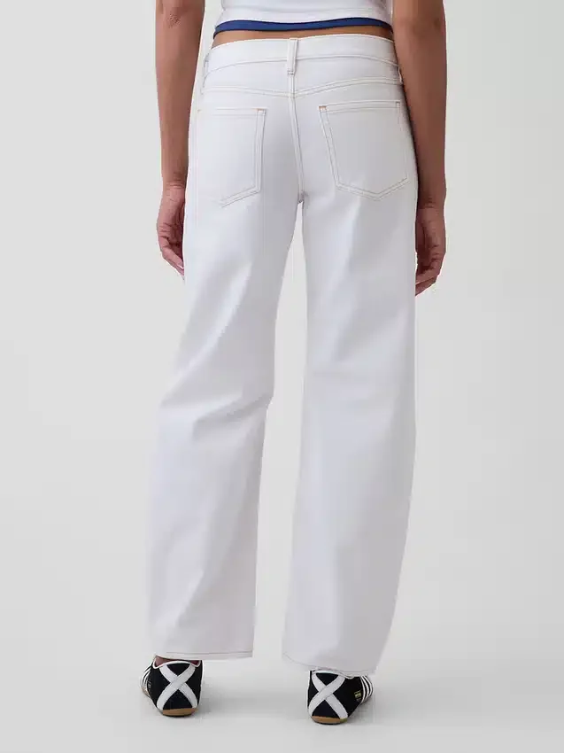 Jeans « Barrel » taille basse