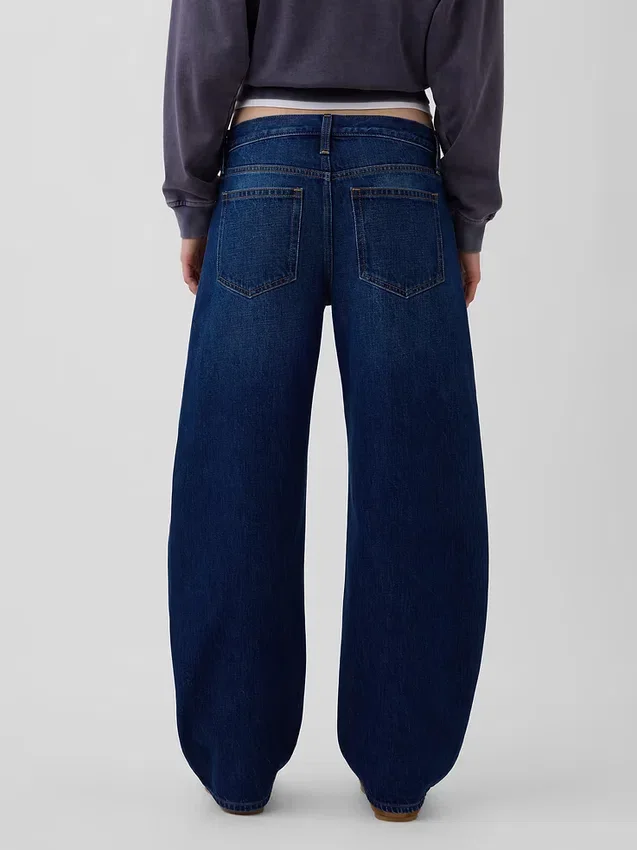 Jeans « Barrel » taille basse