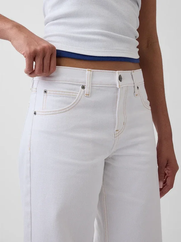 Jeans « Barrel » taille basse