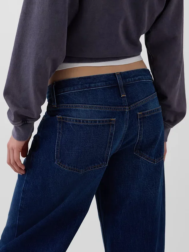 Jeans « Barrel » taille basse