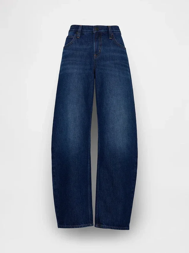Jeans « Barrel » taille basse