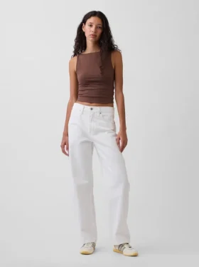 Jeans Barrel taille haute