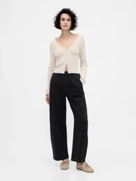 Jeans Barrel taille haute