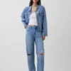 Jeans Barrel taille haute