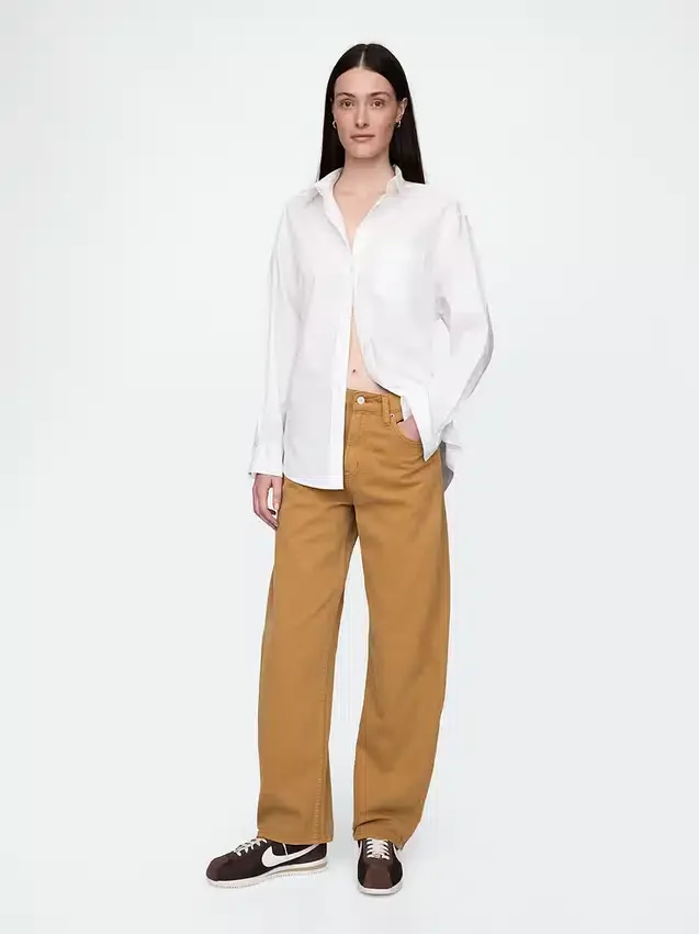 Jeans Barrel taille haute