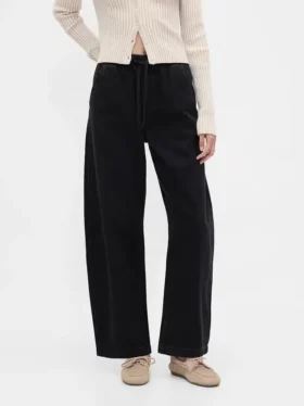 Jeans Barrel taille haute