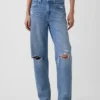 Jeans Barrel taille haute