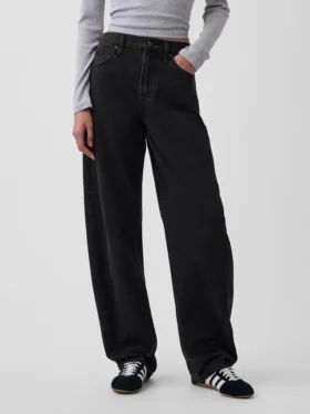Jeans Barrel taille haute