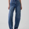 Jeans Barrel taille haute
