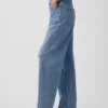 Jeans Barrel taille haute
