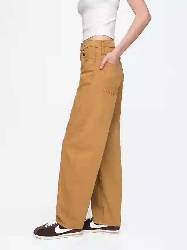 Jeans Barrel taille haute