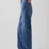 Jeans Barrel taille haute