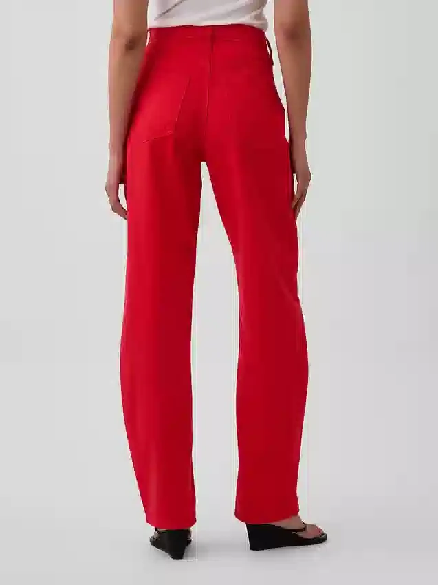 Jeans Barrel taille haute