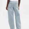 Jeans Barrel taille haute