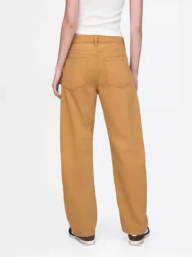 Jeans Barrel taille haute