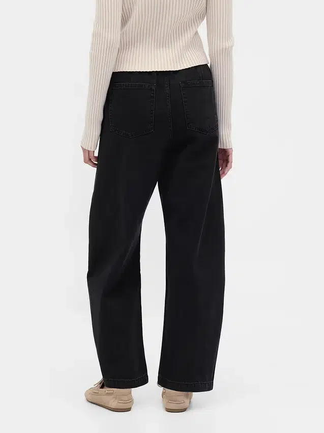 Jeans Barrel taille haute