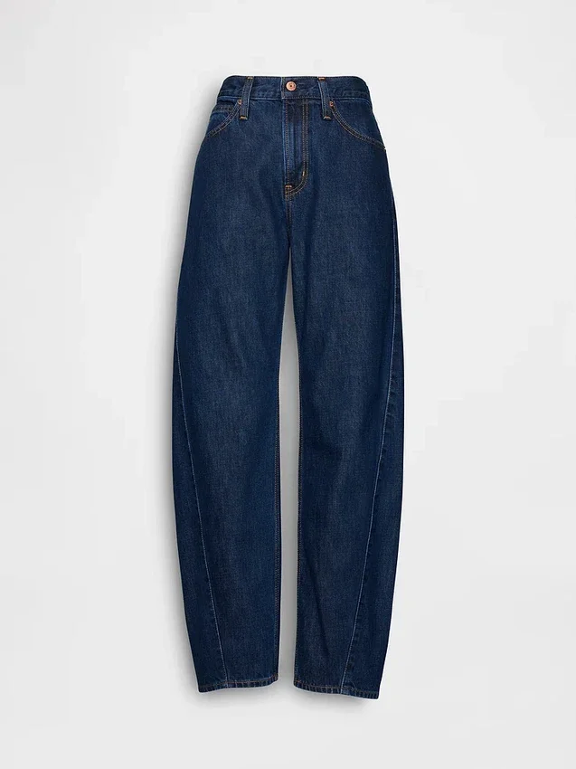 Jeans Barrel taille haute