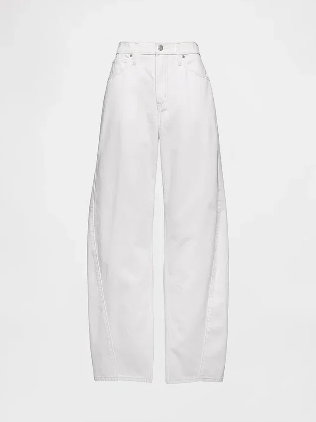 Jeans Barrel taille haute