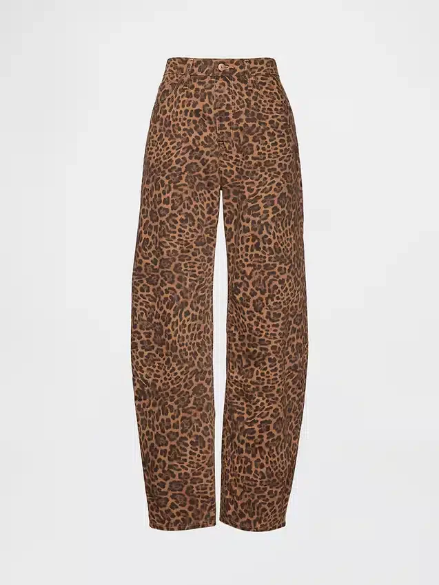 Jeans Barrel taille haute