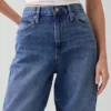 Jeans Barrel taille haute