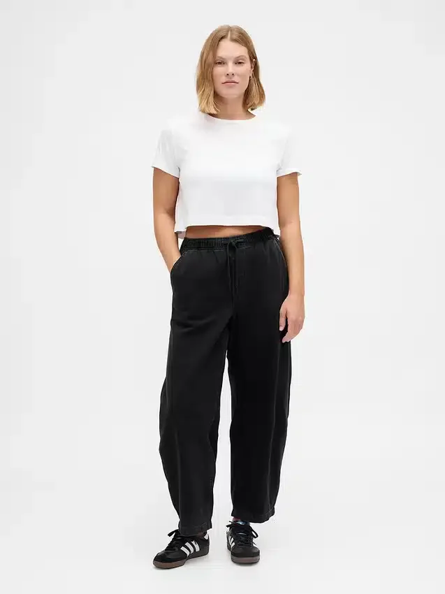 Jeans Barrel taille haute