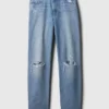 Jeans Barrel taille haute