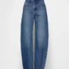 Jeans Barrel taille haute