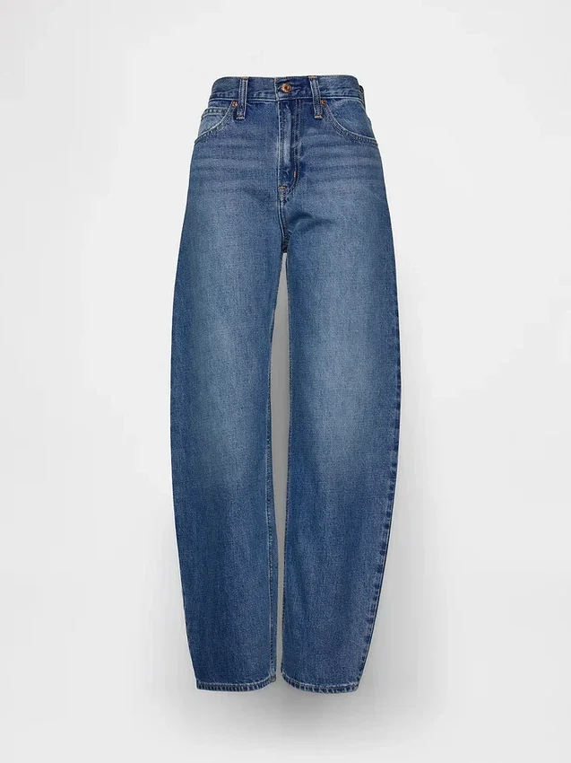 Jeans Barrel taille haute