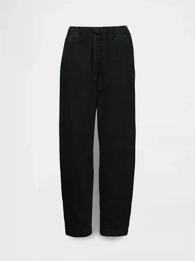 Jeans Barrel taille haute