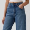 Jeans Barrel taille haute