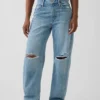 Jeans « Barrel » taille haute pour silhouettes rondes