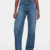Jeans « Barrel » taille haute pour silhouettes rondes