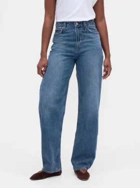 Jeans « Barrel » taille haute pour silhouettes rondes