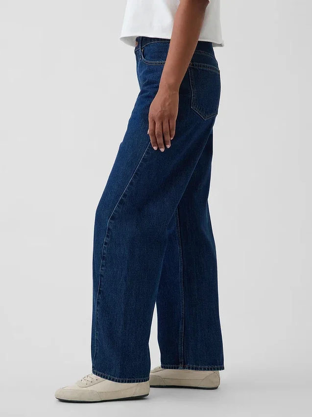 Jeans « Barrel » taille haute pour silhouettes rondes