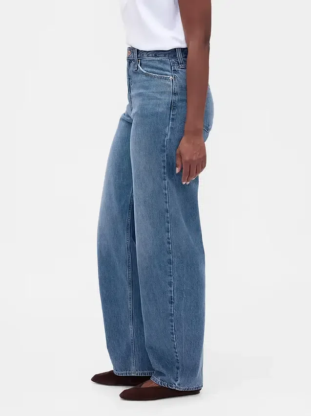 Jeans « Barrel » taille haute pour silhouettes rondes