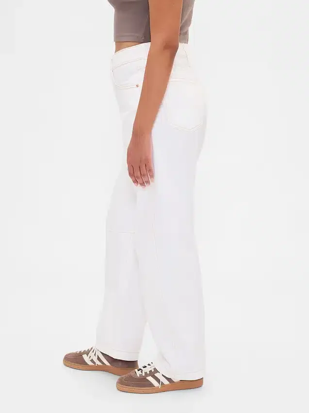 Jeans « Barrel » taille haute pour silhouettes rondes