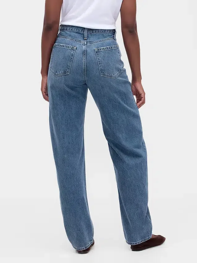 Jeans « Barrel » taille haute pour silhouettes rondes